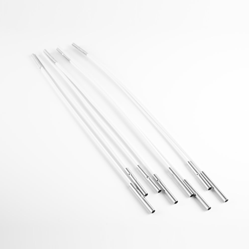 Basecamp Dome Tent poles on white background